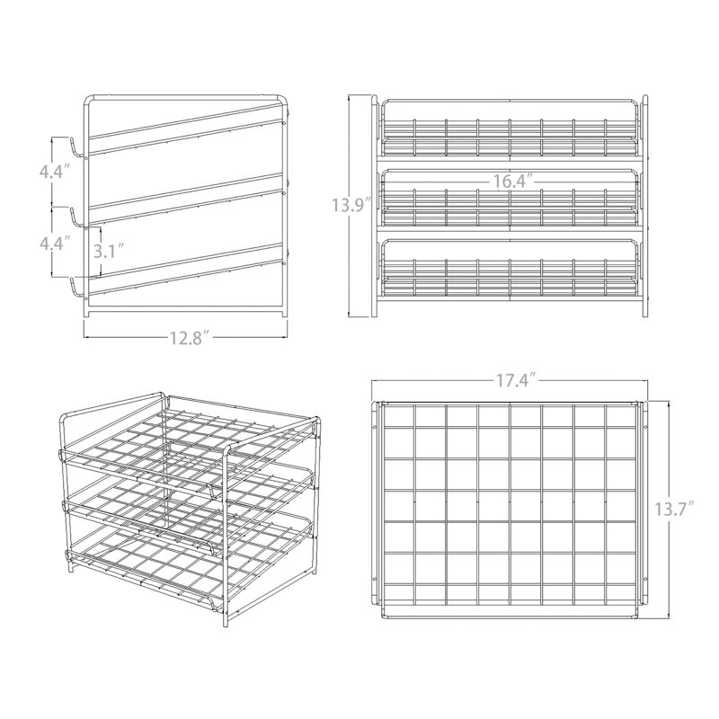 Rebrilliant Stackable Can Rack Organizer, Stackable Potato Chip Bag